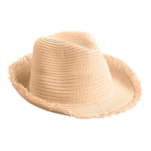 sombrero de paja con flecos en el ala | sombreros