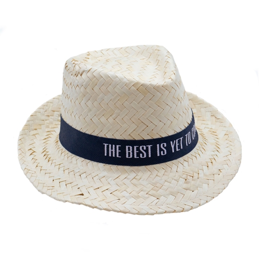 Sombrero tirolés blanco personalizado | Sombreros de paja